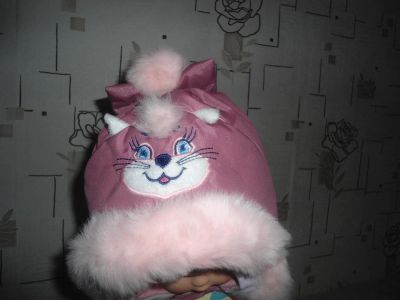 Лот: 3774785. Фото: 1. шапка зимняя котенок:). Головные уборы
