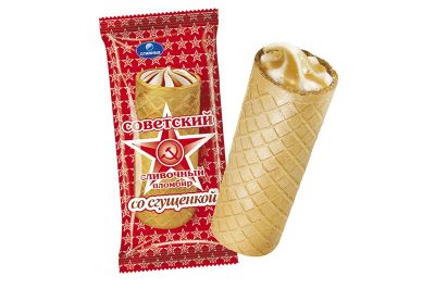 Лот: 4765611. Фото: 1. трубочка пломбир Советский Вареная... Молоко и молочные продукты