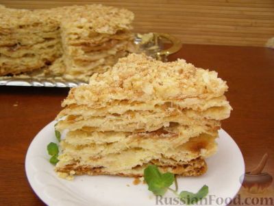 Лот: 11361476. Фото: 1. Кусок Наполеона 150 гр!!. Торты, пирожные