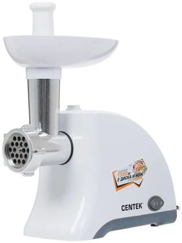 Лот: 11135431. Фото: 1. Мясорубка CENTEK CT-1609 белый. Кухонная