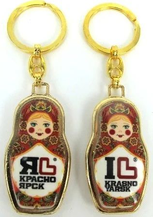 Лот: 10539413. Фото: 1. ЯЛК Брелок матрёшка красная. Брелоки для ключей