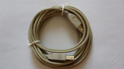 Лот: 1093481. Фото: 1. кабель соединительный usb ab 5м. Шлейфы, кабели, переходники