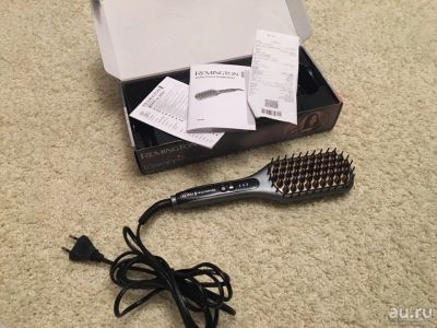 Лот: 13037761. Фото: 1. Расческа-выпрямитель Remington... Укладка и стрижка волос, бритьё, эпиляция