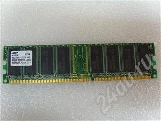 Лот: 281536. Фото: 1. DDR I Samsung 256 Mb PC2100. Оперативная память
