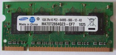 Лот: 11669770. Фото: 1. Модуль памяти SODIM DDR-2, 1 Gb. Оперативная память