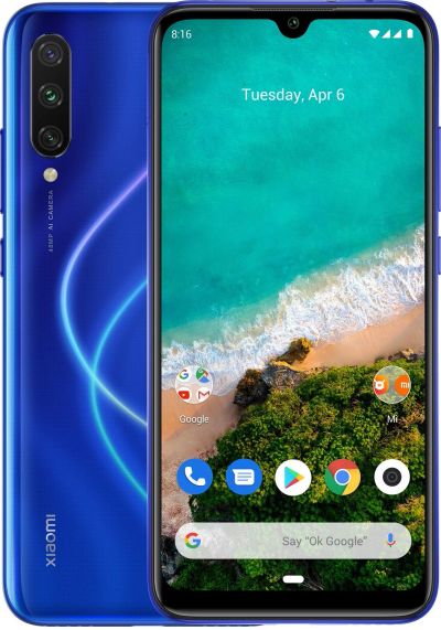 Лот: 14362354. Фото: 1. Xiaomi Mi A3 4/128gb Blue Магазин... Смартфоны