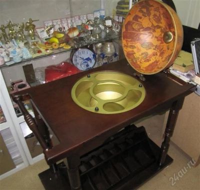 Лот: 2840140. Фото: 1. Глобус - бар с подставкой для... Красноярск