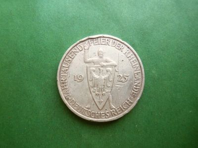 Лот: 25550600. Фото: 1. Германия 5 марок 1925 г., F 1000-летие... Германия и Австрия