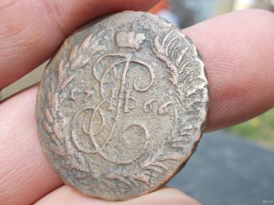 Лот: 13805948. Фото: 1. 2 копейки 1766 года,ММ. Неплохая... Россия до 1917 года