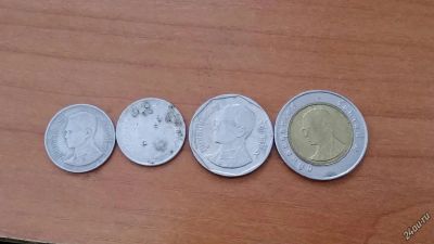 Лот: 4944215. Фото: 1. монеты королевства тайланд 1+1... Азия