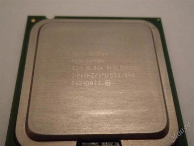 Лот: 1911045. Фото: 1. CPU Intel Pentium 4 524 (3.06... Процессоры