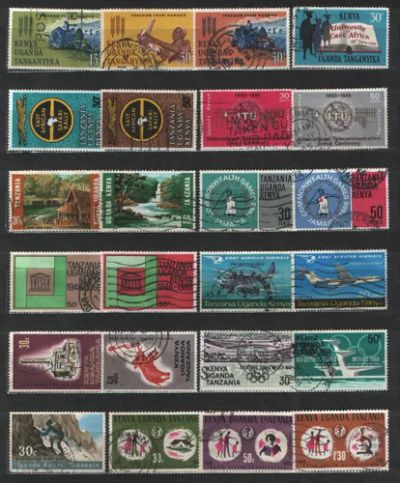 Лот: 25780669. Фото: 1. Кения, Уганда, Танганьика 1963-74... Марки