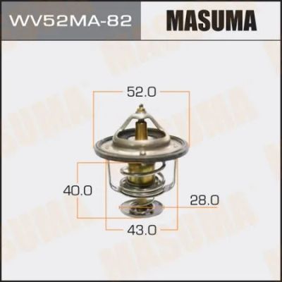 Лот: 17645865. Фото: 1. Термостат WV52MA-82 MASUMA KL01-15-171... Двигатель и элементы двигателя
