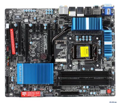 Лот: 4723301. Фото: 1. Материнская плата gigabyte GA-Z77X-UD5H... Материнские платы