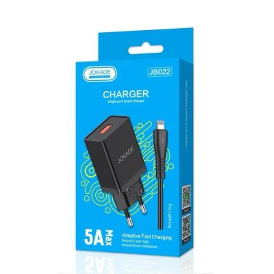 Лот: 22145005. Фото: 1. СЗУ JOKADE JB022 1*USB + LIGHTNING... Зарядные устройства, блоки питания, адаптеры сетевые для смартфонов