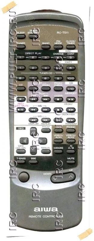 Лот: 15907772. Фото: 1. Пульт AIWA RC-T511. Пульты ДУ