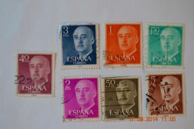 Лот: 4511614. Фото: 1. Марки Испании 1955-1960г. Генерал... Марки