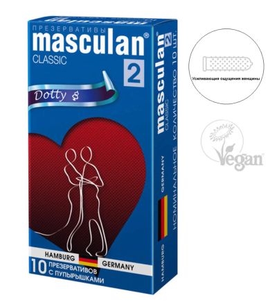 Лот: 24245644. Фото: 1. Презервативы с пупырышками Masculan... Презервативы