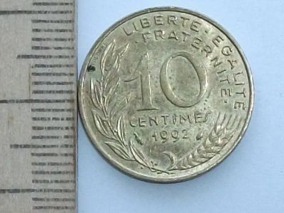 Лот: 8576142. Фото: 1. Монета 10 сантим Франция 1992... Европа