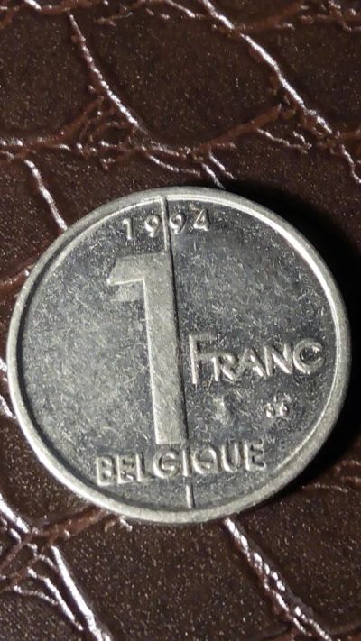 Лот: 8334441. Фото: 1. Бельгия 1 франк 1994г, (340). Остальные страны