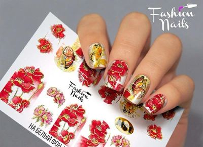 Лот: 12625020. Фото: 1. слайдер дизайн fashion nails metallic... Украшения, дизайн ногтей