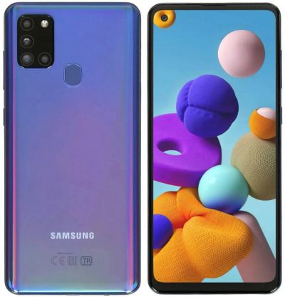 Лот: 20774998. Фото: 1. Samsung Galaxy A21s 3/32GB Blue... Смартфоны