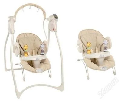 Лот: 2691494. Фото: 1. Электрокачели детские 2 в 1 Graco... Ходунки, прыгунки, качели