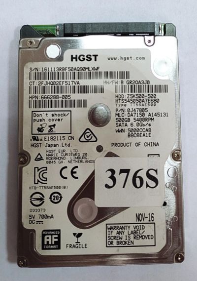 Лот: 19874374. Фото: 1. Жесткий диск SATA-III 2,5 HGST... Жёсткие диски (HDD)