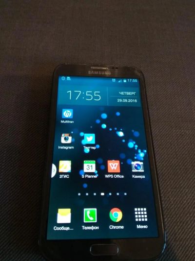 Лот: 8256599. Фото: 1. Samsung galaxy note 2 (треснутый... Смартфоны