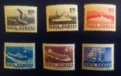 Лот: 19575478. Фото: 1. Румыния 1974 Корабли неполная... Марки