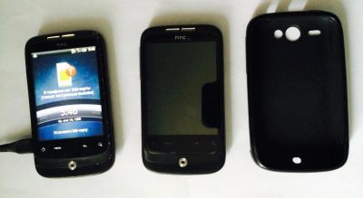 Лот: 4182667. Фото: 1. Два телефона HTC Wildfire с рубля. Смартфоны