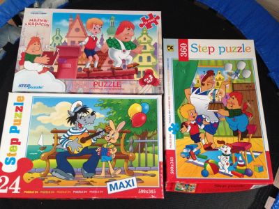 Лот: 7694363. Фото: 1. Пазлы для детей от 3-х лет!одним... Пазлы