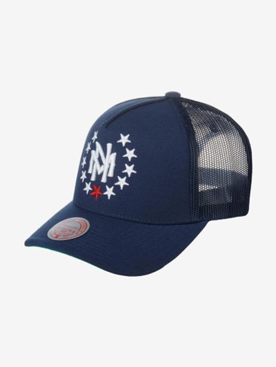 Лот: 22415990. Фото: 1. Бейсболка MITCHELL NESS HHSS4223-MNNYYPPPNAVY... Другое (спортивная одежда)
