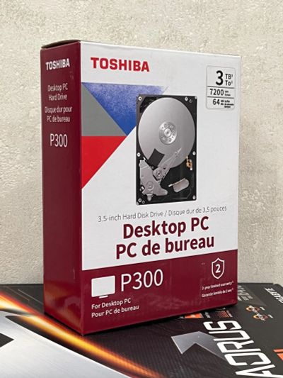 Лот: 21009466. Фото: 1. HDD Toshiba P300 3 Тб (новый). Жёсткие диски (HDD)