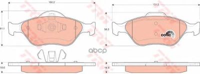 Лот: 21874490. Фото: 1. Колодки Пер.ford Fiesta 95... Другое (автозапчасти)