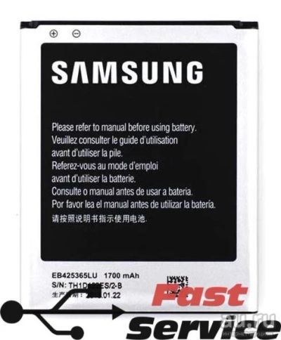 Лот: 10278037. Фото: 1. Аккумулятор (батарея) АКБ Samsung... Аккумуляторы