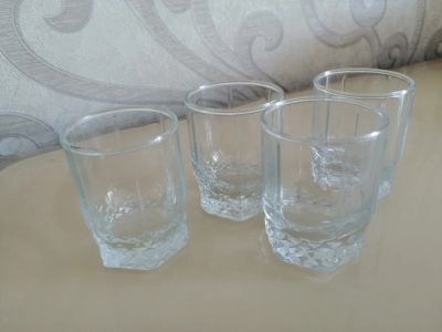 Лот: 19985655. Фото: 1. Стопки набор 4 шт. Рюмки, стопки