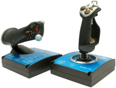 Лот: 10688523. Фото: 1. Игровой джойстик Saitek X45 Digital... Рули, джойстики