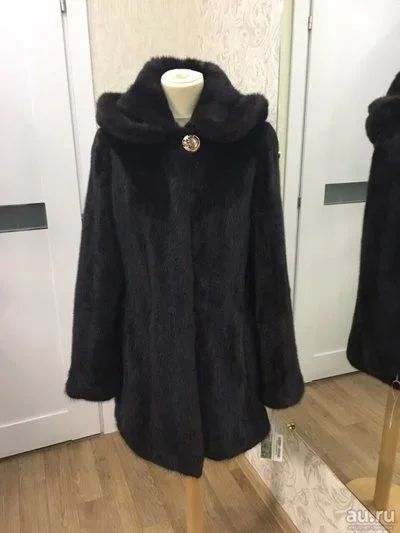 Лот: 9057940. Фото: 1. Коричневая норковая шуба в отличном... Верхняя одежда