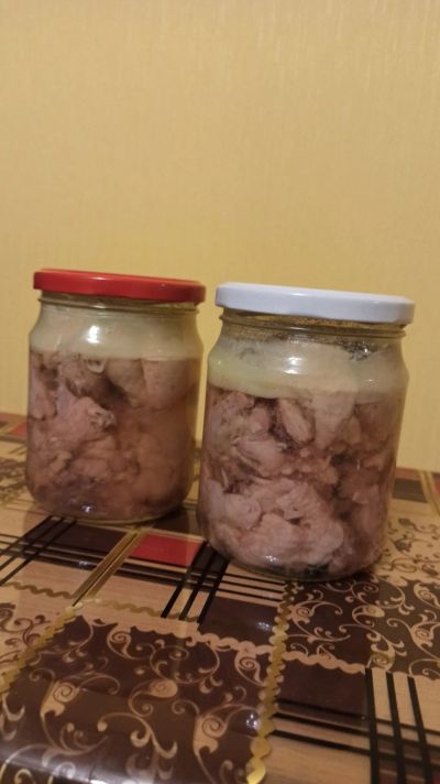 Лот: 17288755. Фото: 1. Курица на косточке в собственном... Консервы