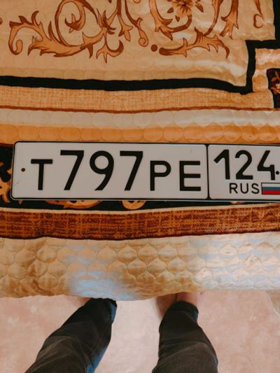 Лот: 23601580. Фото: 1. Госномер зеркало т797ре124. Госномера