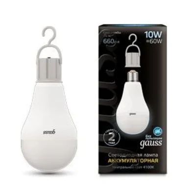 Лот: 13511132. Фото: 1. Лампа Gauss LED A60 10W E27 660lm... Лампочки