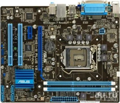 Лот: 10014127. Фото: 1. ASUS P8H61-M PLUS V3 LGA 1155... Материнские платы