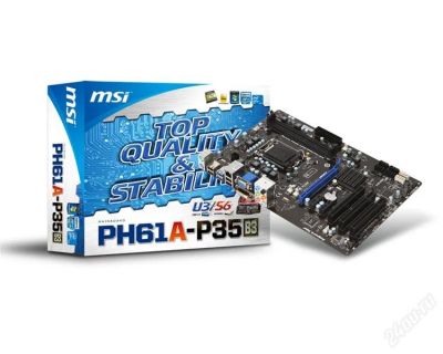 Лот: 1829492. Фото: 1. USB3! SATA3! s1155 PH61A-P35... Материнские платы