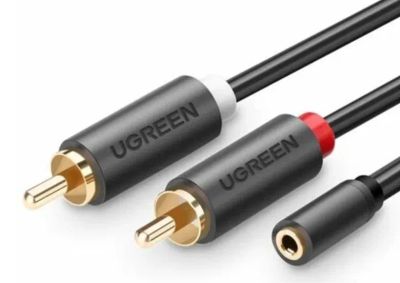 Лот: 25133441. Фото: 1. Кабель UGREEN 3.5mm Female to... Шлейфы, кабели, переходники