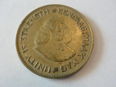 Лот: 4928162. Фото: 1. Южная Африка 1 цент, ЮАР, 1961. Африка