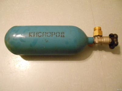 Лот: 13393838. Фото: 1. Кислородный баллон. Баллоны, газ в баллонах