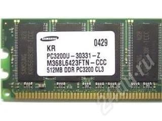 Лот: 336085. Фото: 1. Модуль памяти DIMM DDR-400 512... Оперативная память