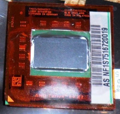 Лот: 1130496. Фото: 1. CPU AMD Turion 64 X2 Mobile technology... Процессоры