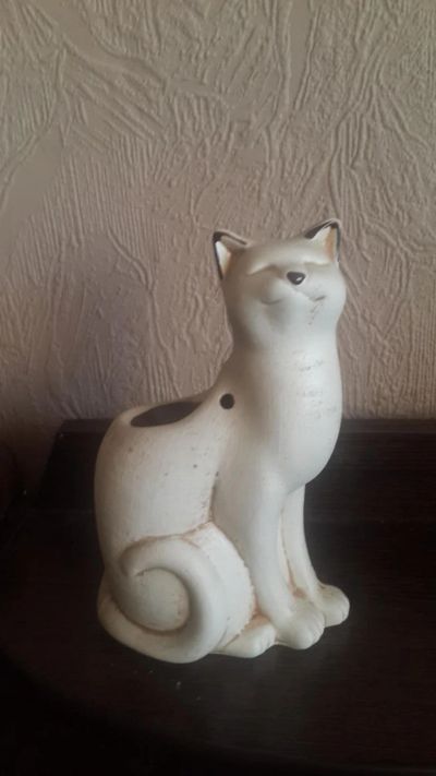 Лот: 6798520. Фото: 1. Аромалампа Кошка. Фигурки, статуэтки